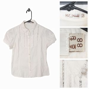 M.L. Finale Buttoned Blouse